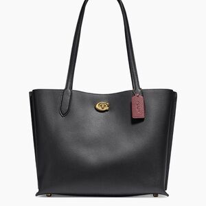COACH Willow Leather Tote Bag